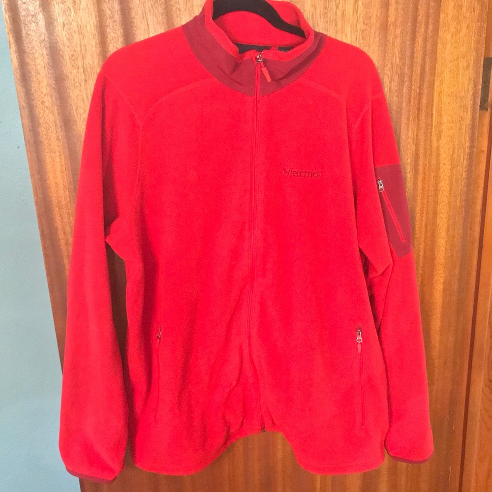 Marmot Men’s Red Full-Zip Fleece Jacket